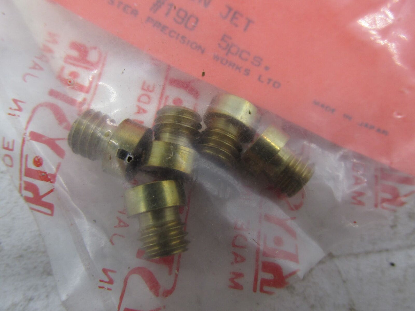 Pack of 5 Harley Davidson Keyster #190 Carb Carburetor Main Jets 20728