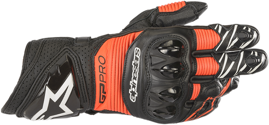 Alpinestars GP Pro RS3 Gloves Black/Red Fluo 2XL 3556922-1030-2X