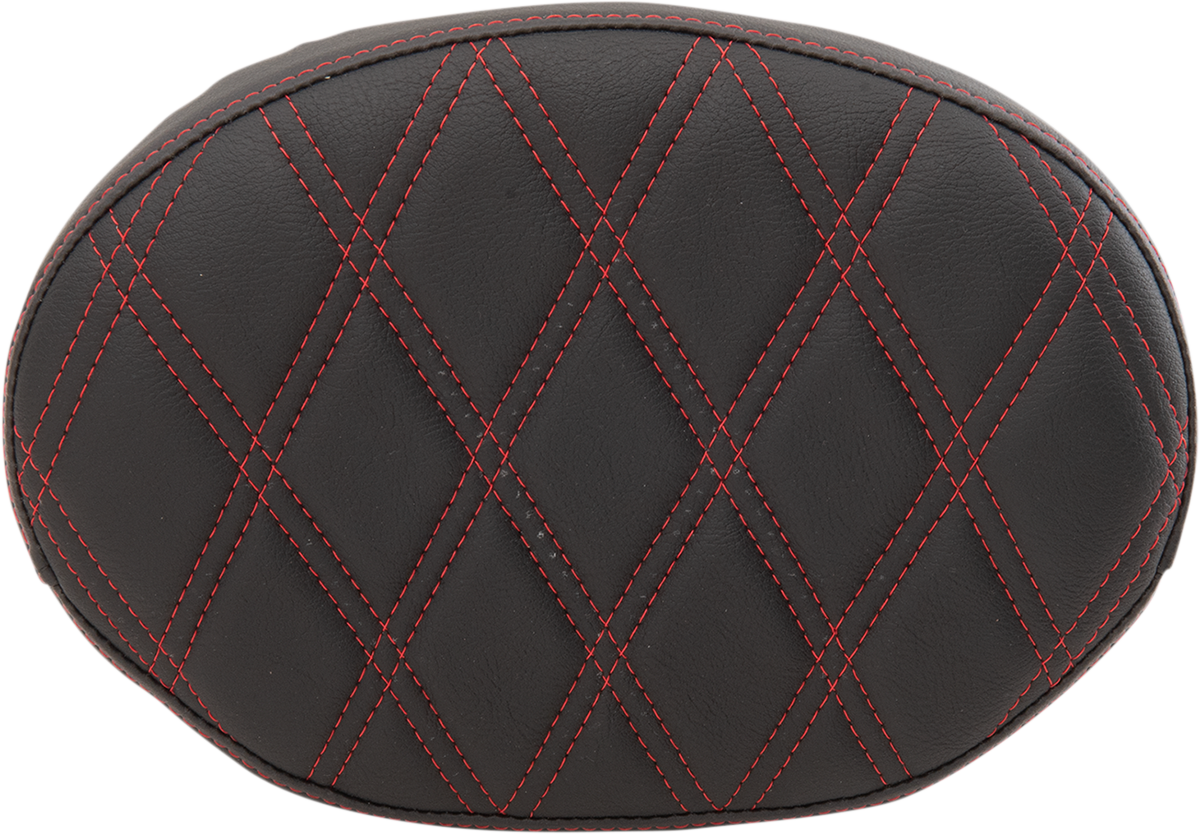 Drag Specialties Oval Backrest Pad Red Thread 0822-0430