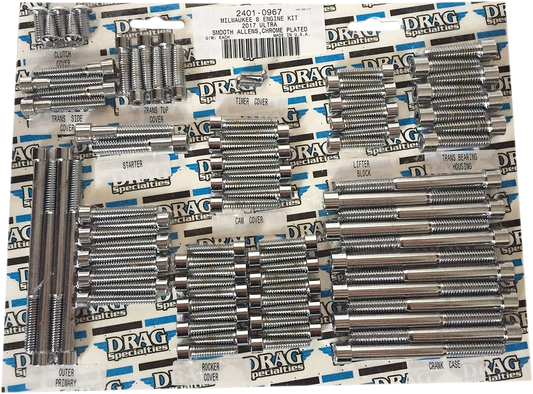 Drag Specialties M-Eight Engine Bolt Kits Smooth 2401-0967