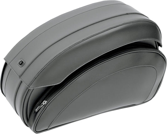 Saddlemen Cruisn Deluxe Saddlebag Set with Chrome Saddlebag Supports 3501-0718