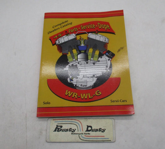 Harley Davidson 45" WR WL WLA G Servi-Cars Service Parts Dope Catalog