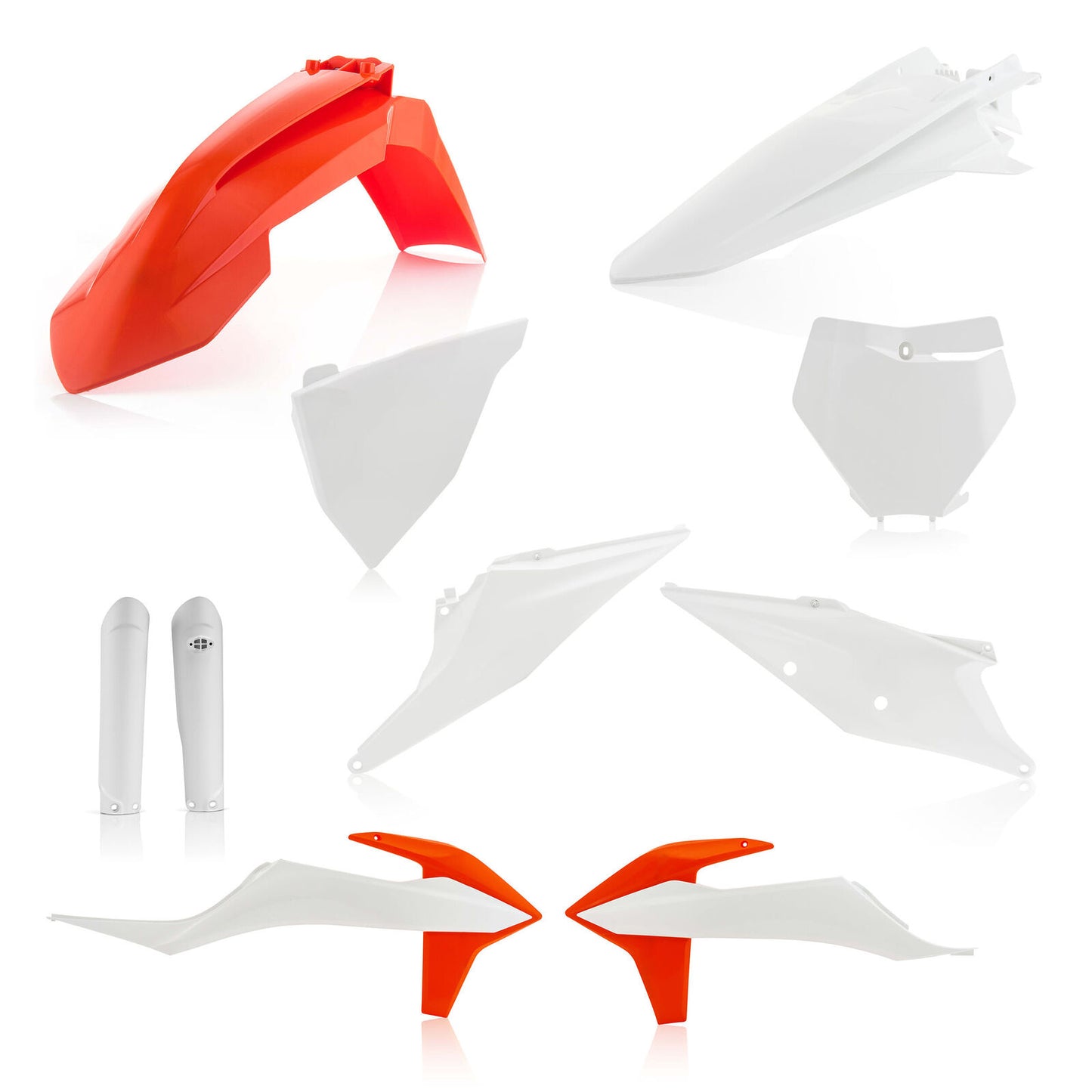 Acerbis Full Plastic Kit OEM 2019 Orange White 2726496345