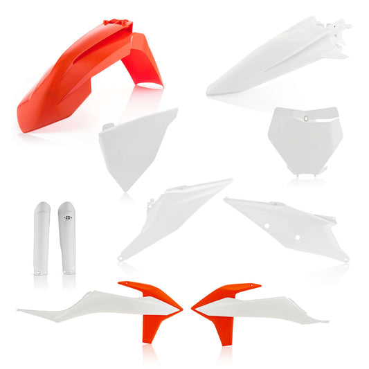 Acerbis Full Plastic Kit OEM 2019 Orange White 2726496345