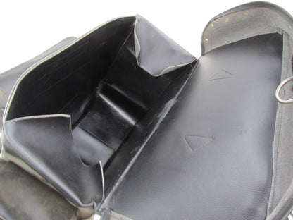 Harley Davidson Black Synthetic Leather Studded Sissy Bar Backrest Touring Bag