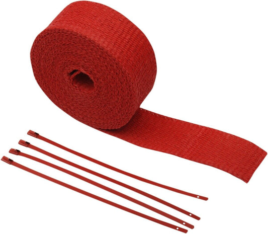 Cycle Performance Exhaust Pipe Wrap 2x25 Red/Red CPP/9068R