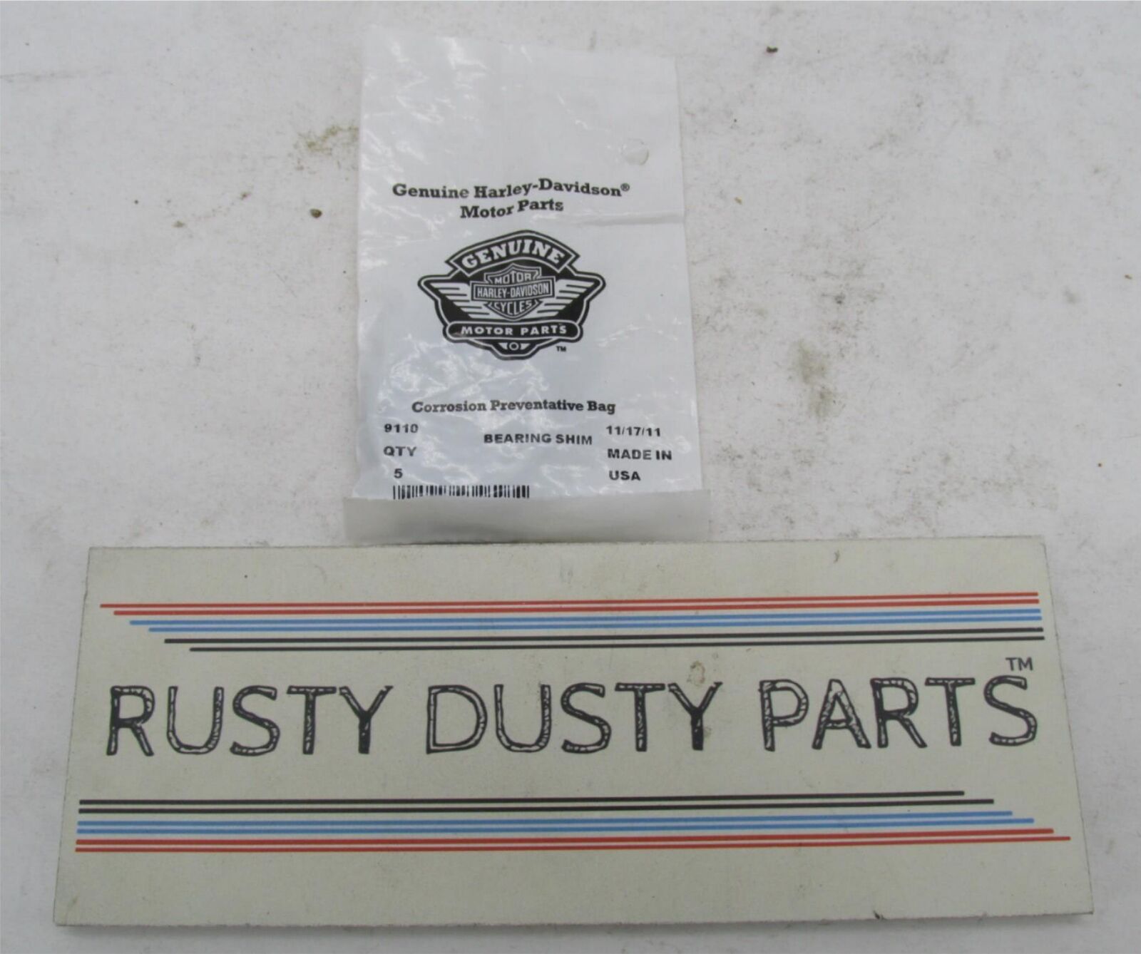 Lot of 4 Harley-Davidson Genuine NOS Bearing Shims 9110