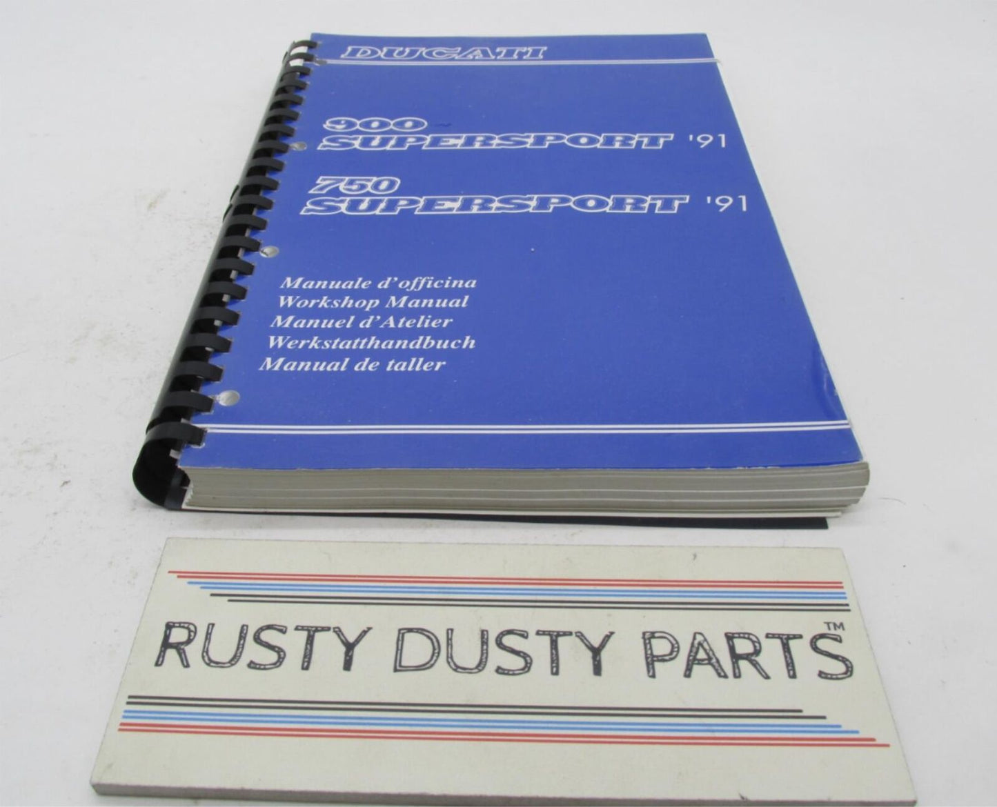 Genuine Cagiva Ducati Factory 1991 900 & 750 Supersport Service Manual Book