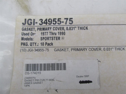 Lot of 9 Harley Davidson Sportster Primary Cover Thick Gaskets JGI-34955-75