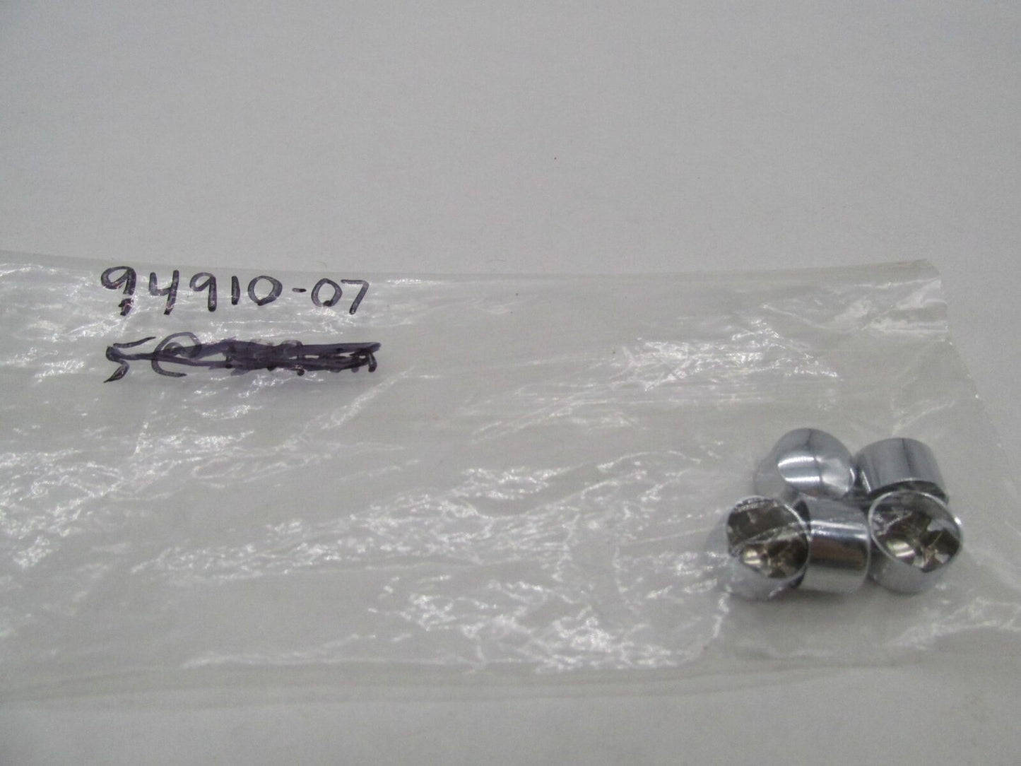 Lot of 5 Harley-Davidson Genuine NOS Chrome Bolt Trim Covers 94910-07