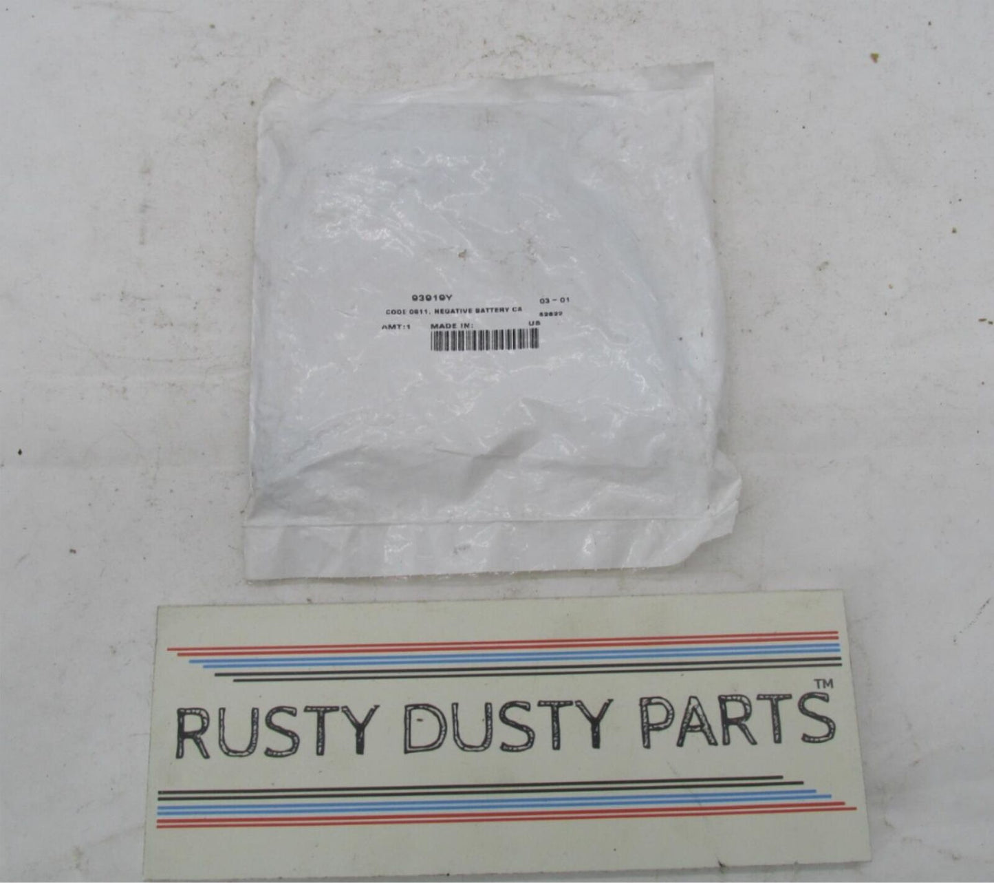 Harley Buell Genuine NOS Code 0811 Negative Battery Cable 93919Y