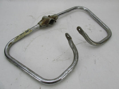 Vintage Chrome Patina Motorcycle Crash Engine Guard Bar Triumph Honda Yamaha CZ