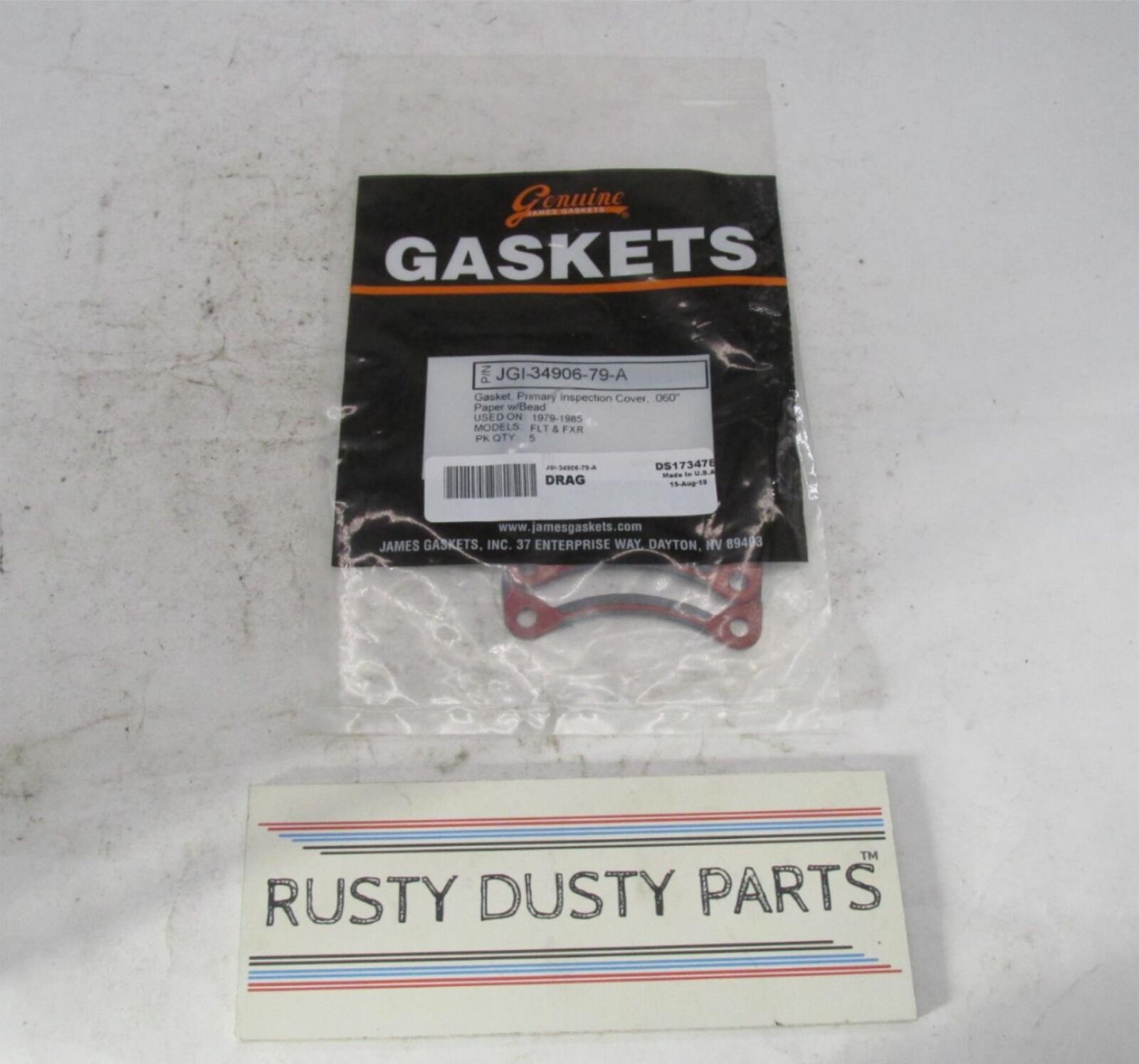 Lot of 2 Harley Davidson James Primary Inspection Cover Gaskets JGI-34906-79-A
