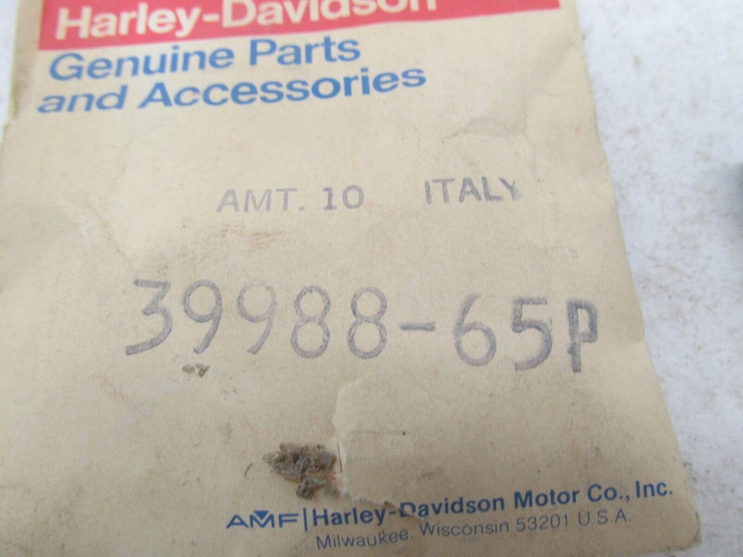 Lot of 4 Harley-Davidson Genuine NOS Aermacchi Chain Adjustment Nuts 39988-65P