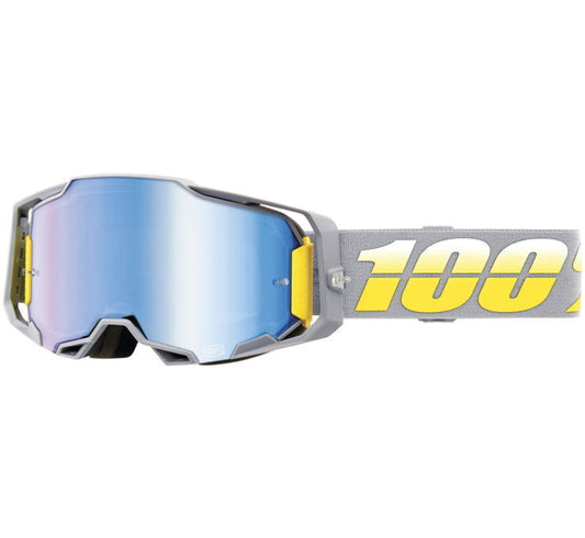 100% Armega Goggles Complex with Blue Mirror Lens 50005-00006