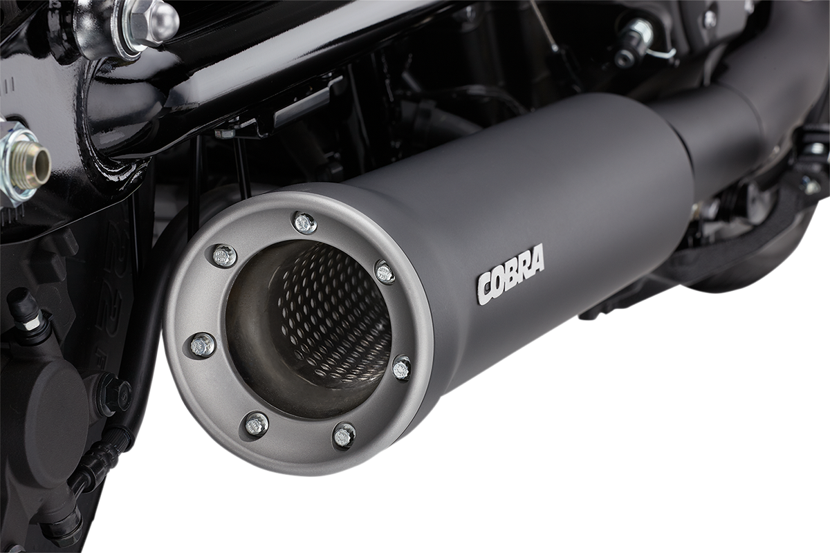 Cobra 4in. Slip-on Muffler Titanium 2527B