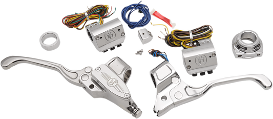Performance Machine Hand Control Complete Sets 0062-4019-CH Chrome