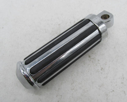 Harley Davidson Chrome Round Rubber Ribbed Foot peg