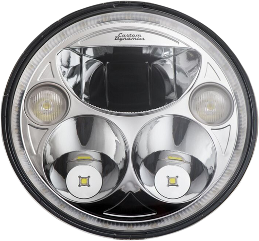 Custom Dynamics 7" TruBEAM Headlights Chrome CDTB-7-I-C
