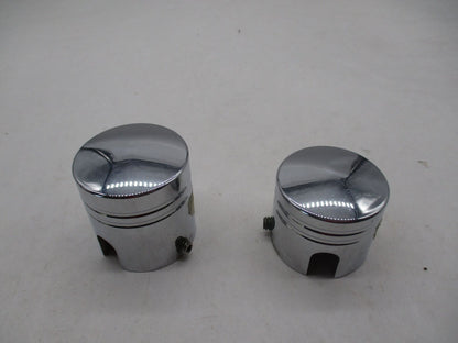 Set of Harley Davidson Genuine Piston Front Axle Nut Covers 43564-04A