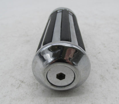 Harley Davidson Chrome Round Rubber Ribbed Foot peg