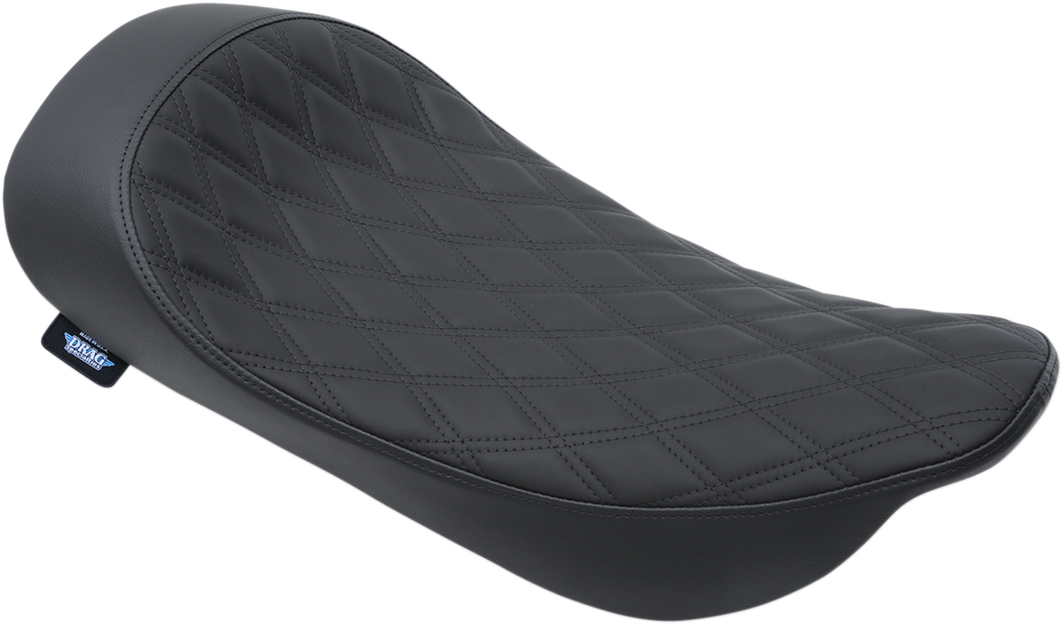 Drag Specialties Low Profile Solo Seat Double diamond, black stitch 0801-1155