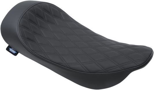 Drag Specialties Low Profile Solo Seat Double diamond, black stitch 0801-1155