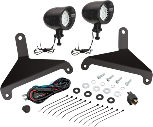 Show Chrome LED Mini Driving Light Kit 41-207BK