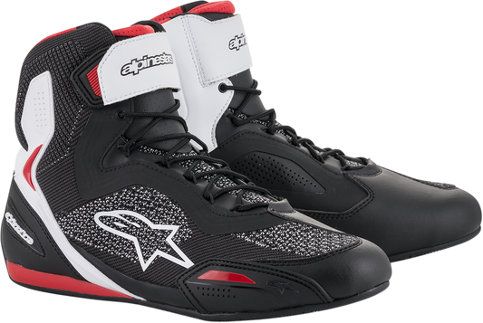 Alpinestars Faster 3 Rideknit Riding Shoes Black Red White 7.5 2510319123-7.5