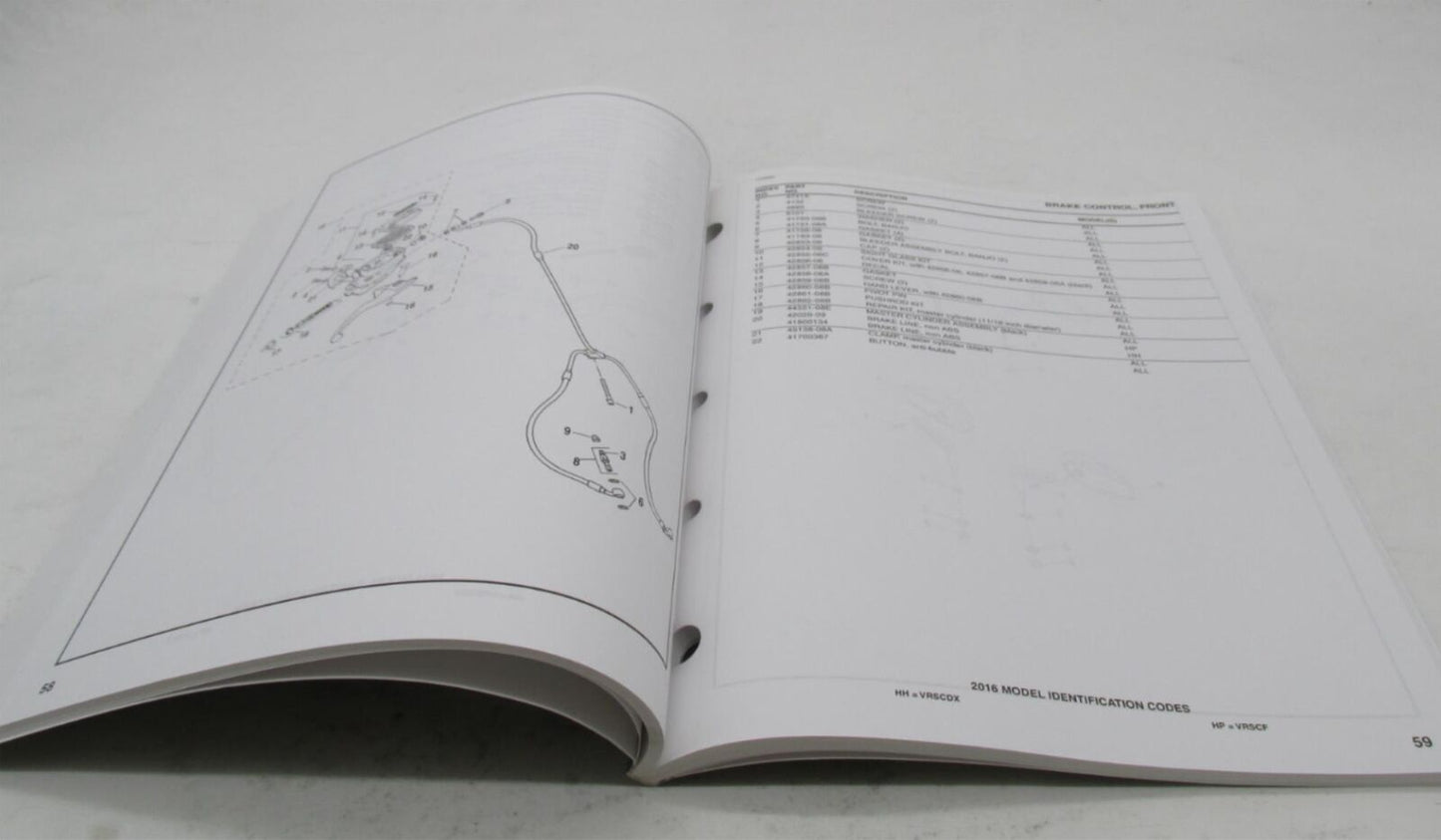 Harley-Davidson Official Factory 2015 V-Rod Models Parts Catalog 99457-16