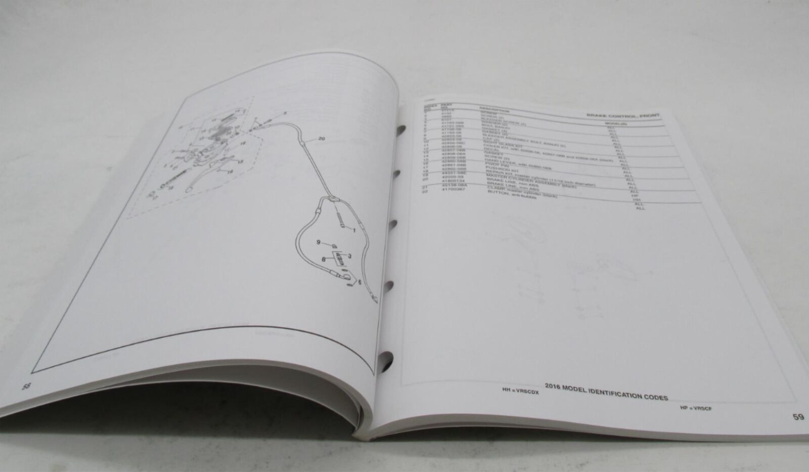 Harley-Davidson Official Factory 2015 V-Rod Models Parts Catalog 99457-16