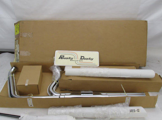 Harley Davidson Genuine NOS 16 GA Double Barrel Exhaust Kit FXDWG '03 64768-04