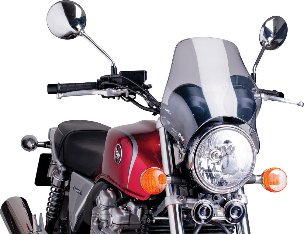 PUIG Naked Windscreen Headlight Mount Smoke 0869H