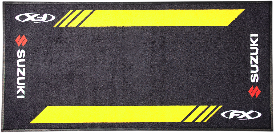 Factory Effex Bike Mats Black Suzuki Logo 22-45422