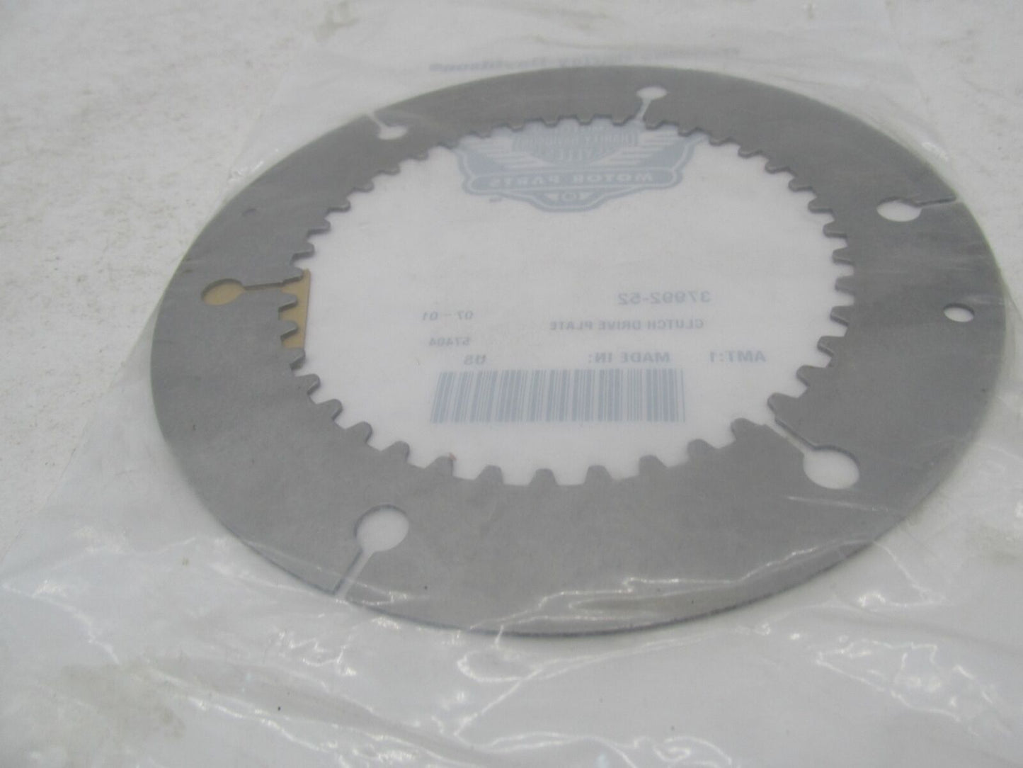 Harley-Davidson Genuine NOS Clutch Drive Plate 37992-52