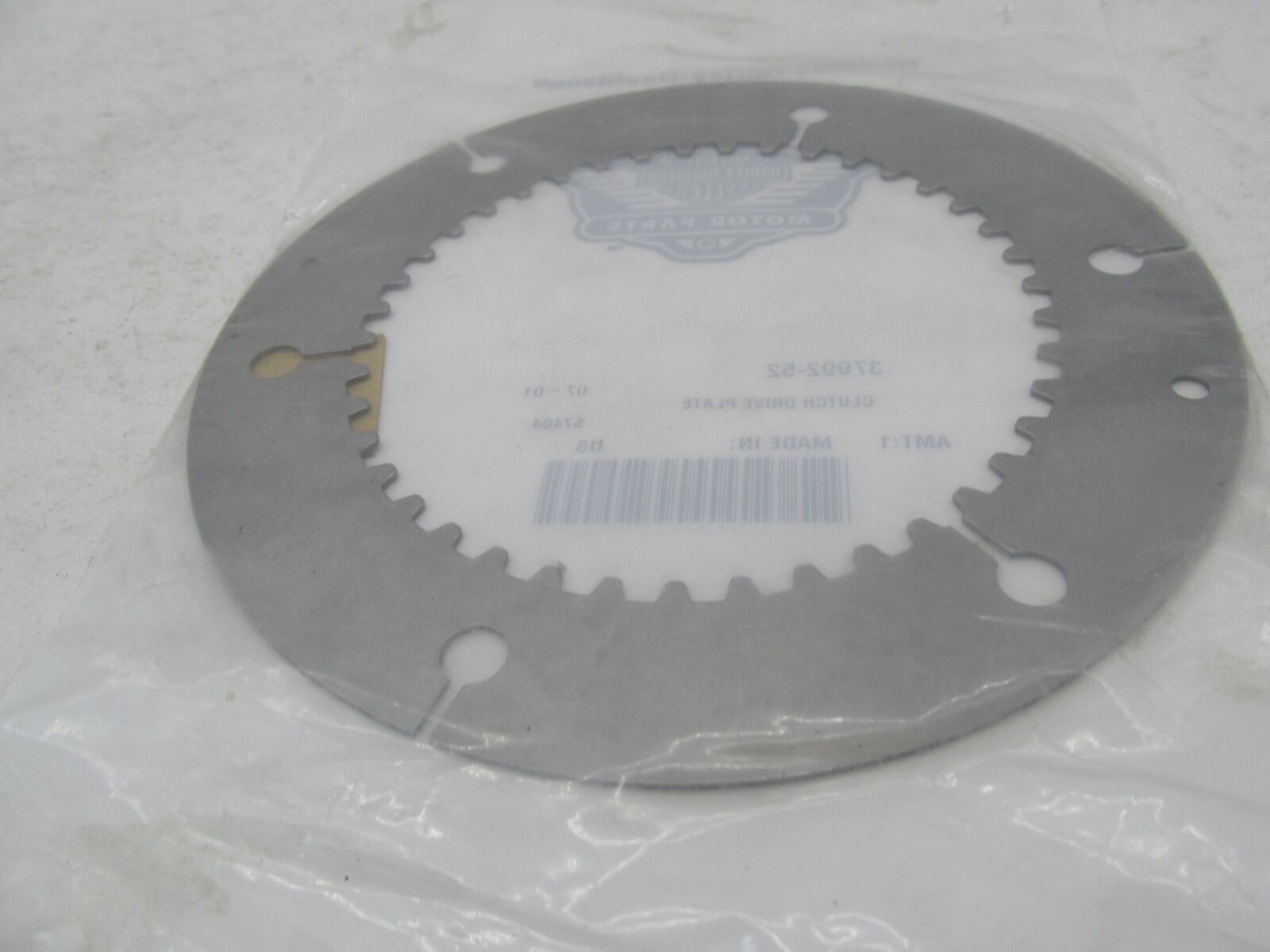 Harley-Davidson Genuine NOS Clutch Drive Plate 37992-52