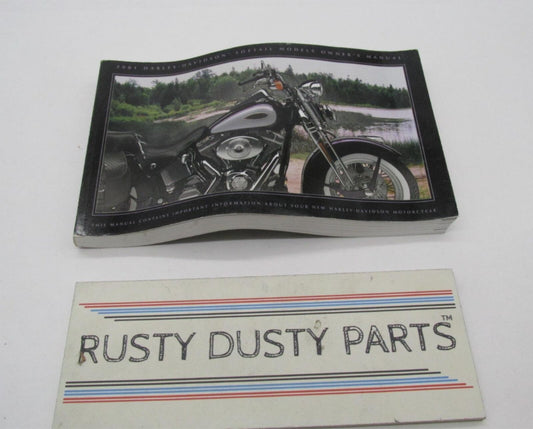 Harley-Davidson Official Factory 2001 Softail Motorcycle Owner's Manual 99469-01