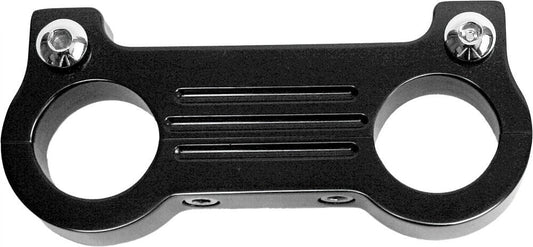 Accutronix Gauge Mount Adapter for T-Bar Handlebars 1 1/4in Bar Black GM101-B