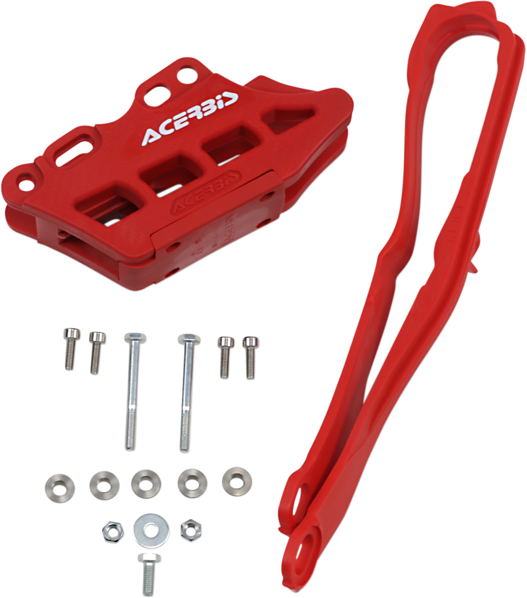 Acerbis Chain Guide and Slider Kit Red 2742640227