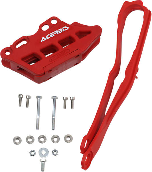 Acerbis Chain Guide and Slider Kit Red 2742640227