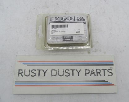 Emgo Motorcycle 1/4" Chrome Universal Fuel Filter 14-34461