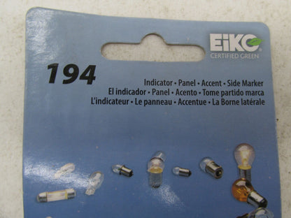 Pack of 2 Eiko Mini Low Voltage Miniature Indicator Panel Accent Light Bulbs 194