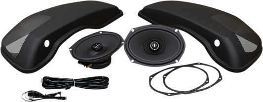 Hogtunes Saddlebag Lid and XL Speaker Kit 692-XL LID-RM