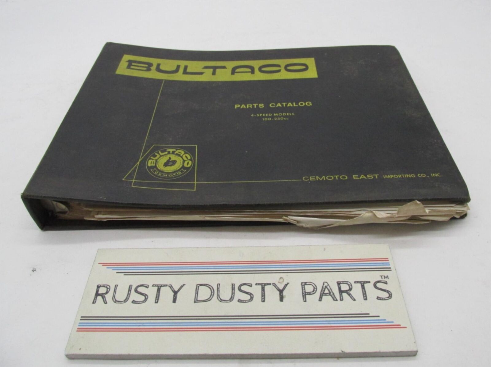Bultaco Original Factory 4 Speed 100-250cc Parts Catalog List Manual w/ Binder