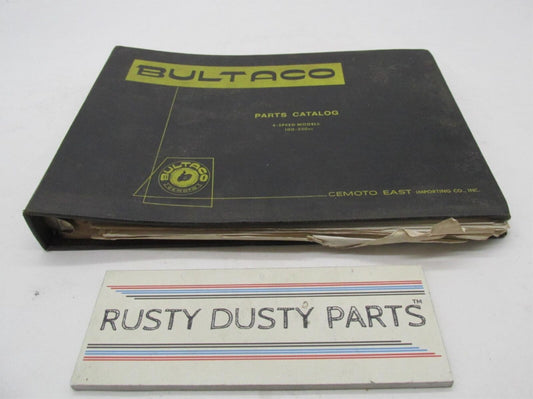 Bultaco Original Factory 4 Speed 100-250cc Parts Catalog List Manual w/ Binder