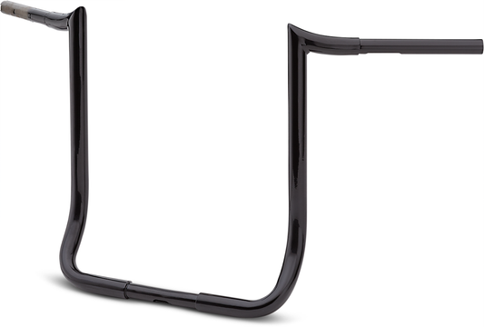 LA Choppers 1 1/4" Bagger Prime Ape Handlebars Black 18" End rise LA-7352-18B