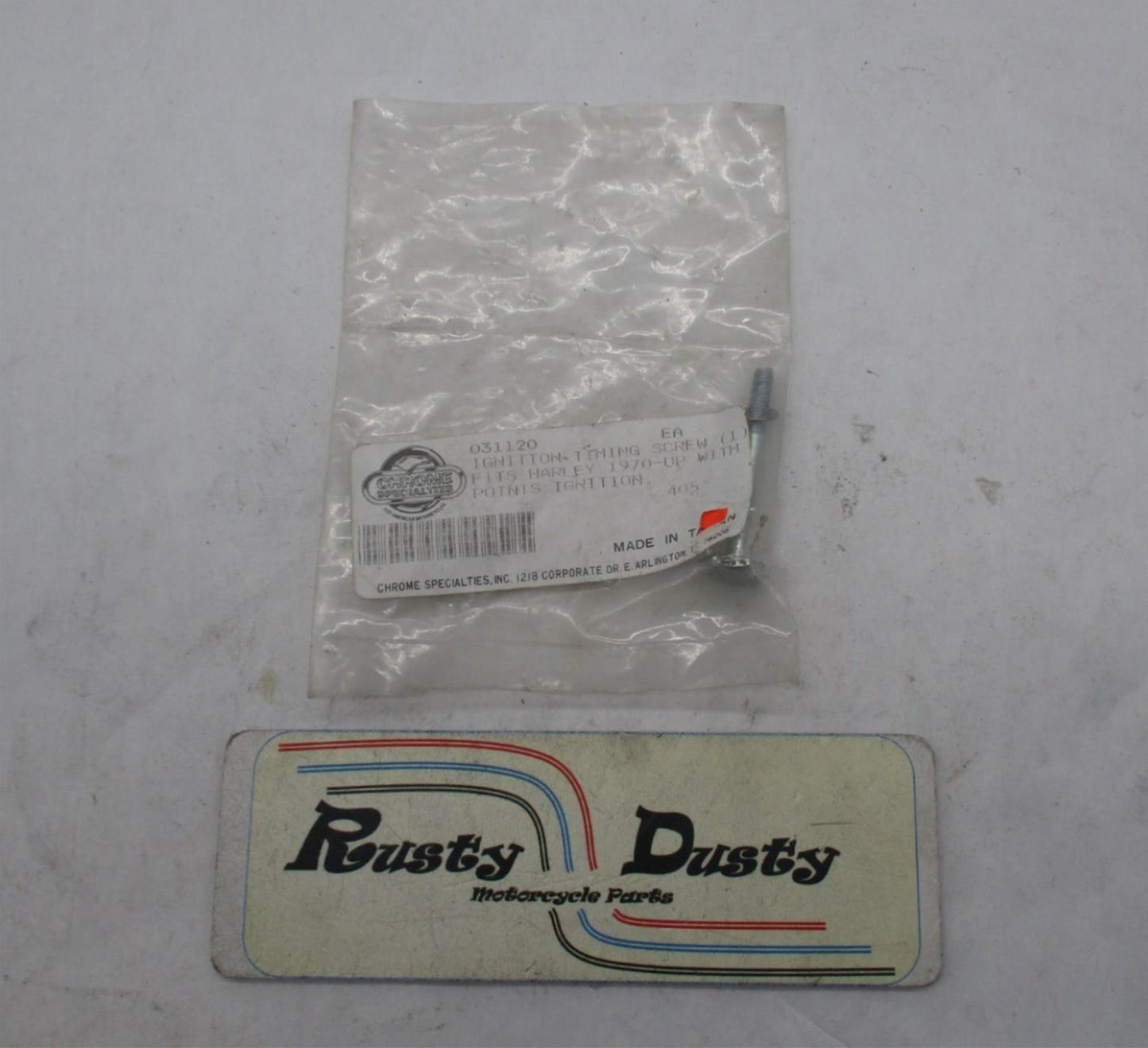 One Single Harey Chrome Specialties Ignition Timing Screw 031120