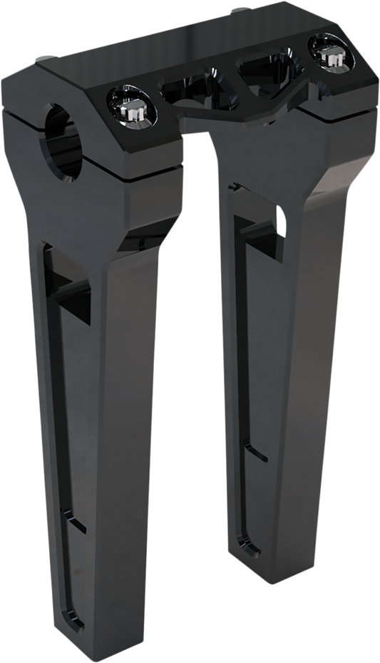 LA Choppers Risers 8" - 1" Clamping Black Anodized LA-7470-08B