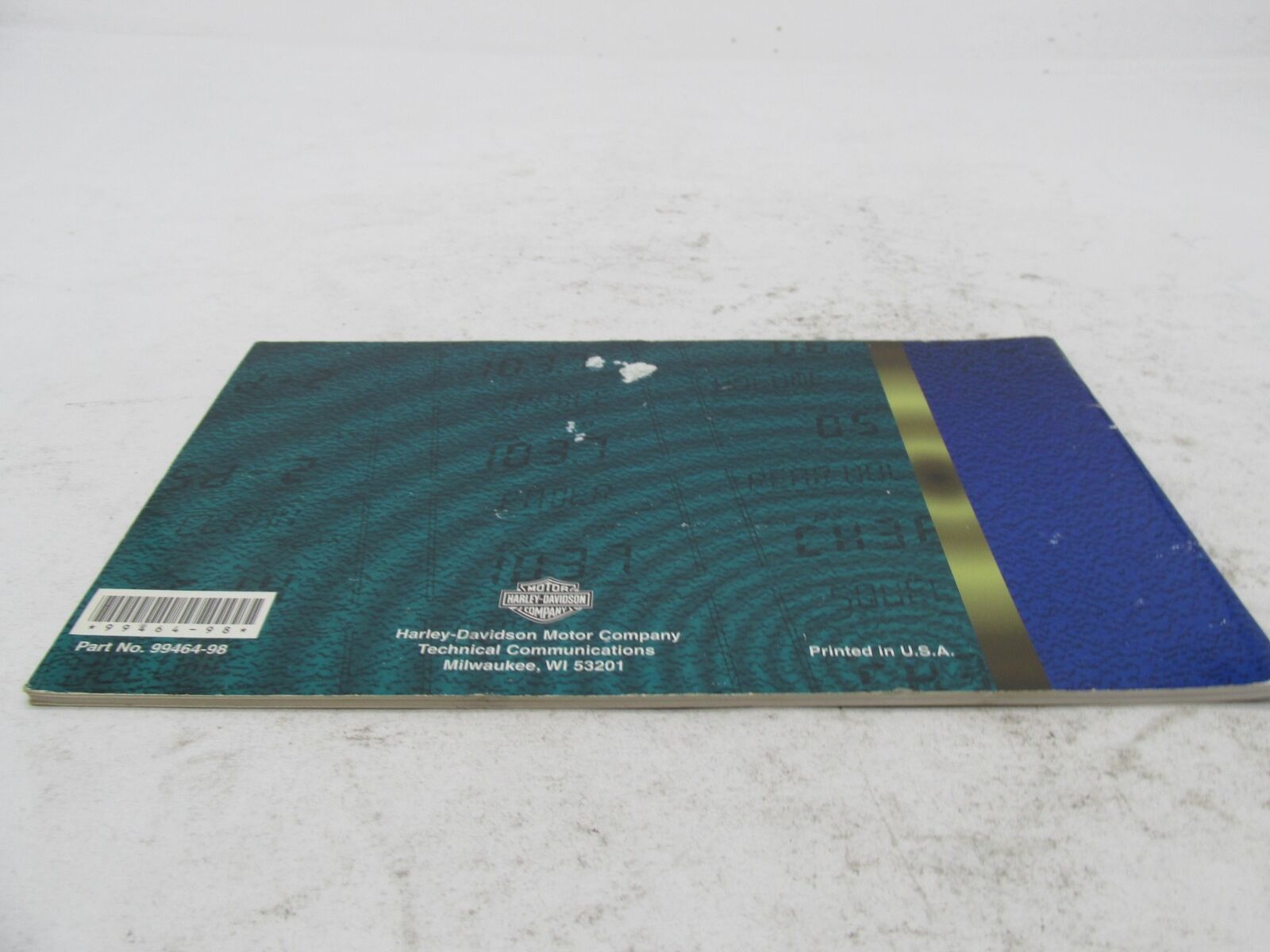 Harley-Davidson Official Factory 1998 Sound System Manual Book 99464-98