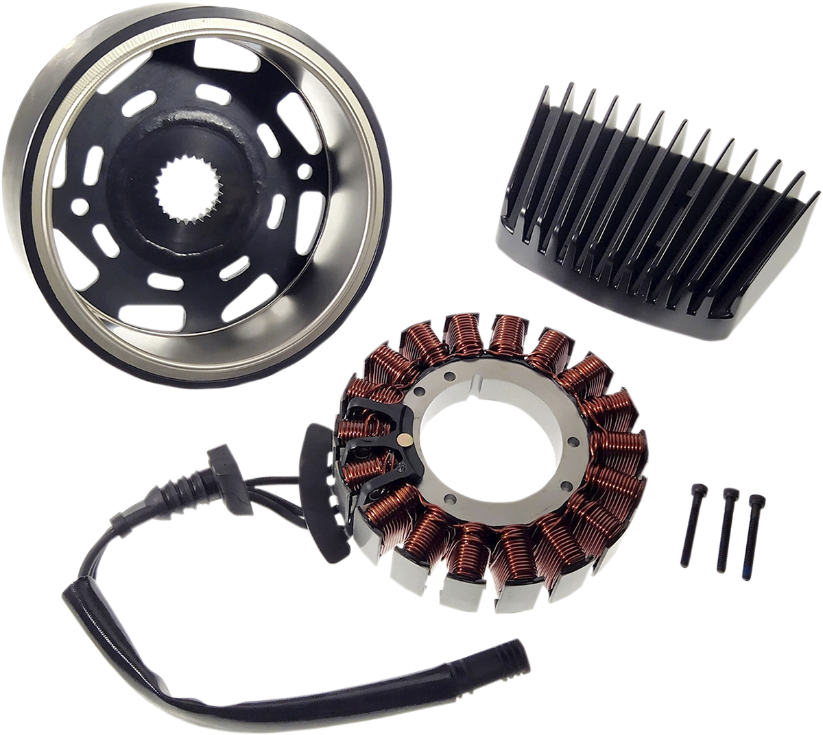 Drag Specialties Charging Kit Black 2112-1516